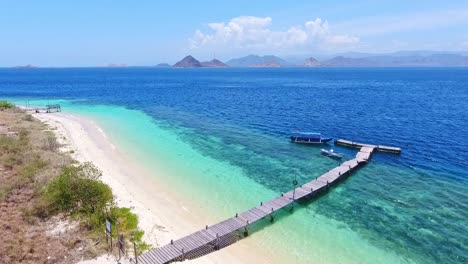 Aerial-drone-footage-over-Paserang-beach.-Indonesia