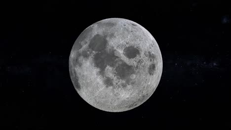 Luna-Llena-Girando-Con-Estrellas-Y-Galaxia-De-La-Vía-Láctea-En-La-Representación-3d-De-Fondo