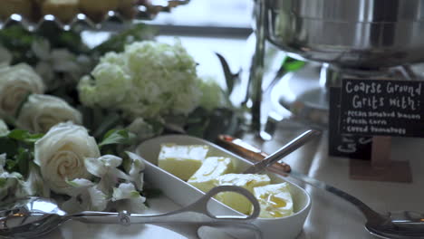 Butter-dish-at-wedding-dining-hall