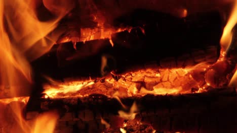 Burning-Firewood-Coal-Close-up-in-the-Fireplace