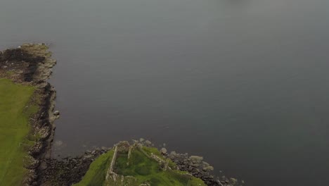 Duntulm,castle-by-drone,-Isle-of-Skye---Scotland