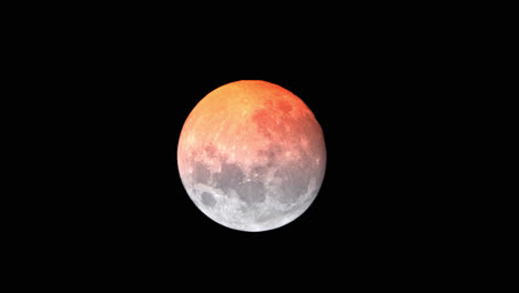 Astronomical-Phase-Time-Lapse-Of-Full-Super-Moon-Changing-Colours