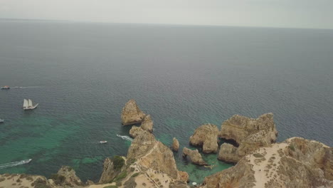 Algarve-Küste-Per-Drohne,-Portugal