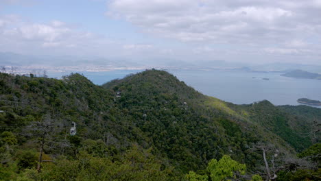 View-of-Miyajima-mountains-from-cable-car