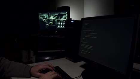 Computer-hacker-typing-in-code