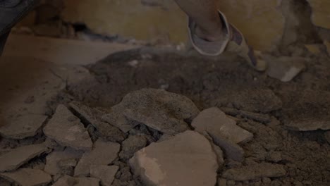 Handling-old-broken-concrete-pieces