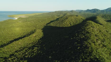 Aerial-forward-over-forest-near-Popa-beach
