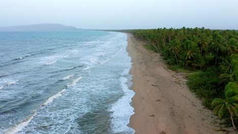 View-of-rough-sea-along-Nagua-coast-in-Dominican-Republic