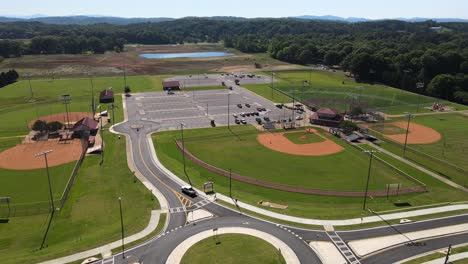 Empty-park-and-baseball-field