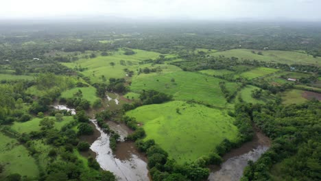 Beautiful-view-of-the-ozama-wetlands,-where-the-ozama-river-is-born-in-the-dominican-republic