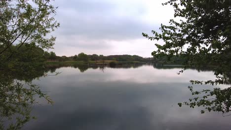 Dark-sky-is-reflected-in-a-lake