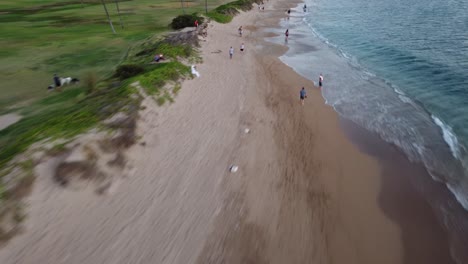 Fast-moving-shot-of-one-of-Mauis-most-exciting-beaches