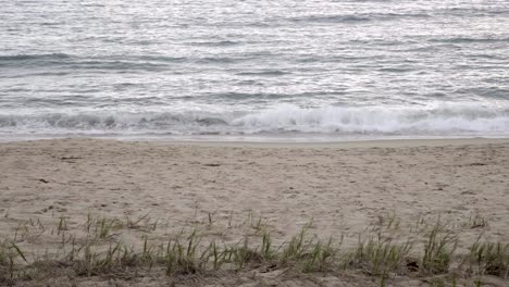 Soft-Wave-Of-Blue-Ocean-On-Sandy-Beach