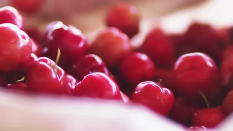 Farm-fresh-Acerola-cherries-drop-into-a-basket