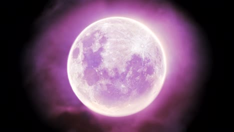 A-Pink-Purple-Super-Full-Moon-4K-Zooming-in,-Super-clean-clear