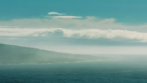 Stunning-shot-of-Pico’s-coastline,-the-Azores