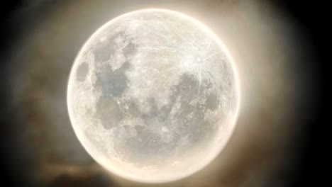 Beautiful-Romantic-Full-Moon-in-4K-Rising,-SUPER-CLEAR