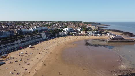 Broadstairs-Kent-seaside-town-and-beach-drone-aerial-view