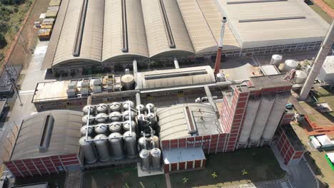 Aerial-view-of-brewery,-brewery