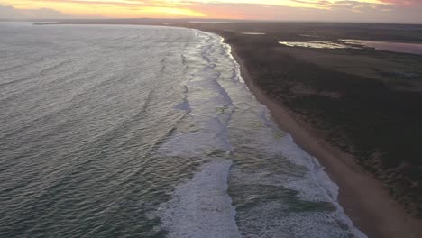 Luftbild-Entlang-Der-Küste-Am-Point-Lonsdale,-Victoria,-Australien