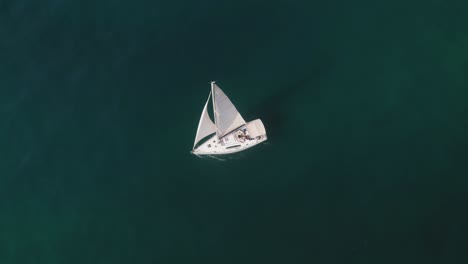 Drohnensicht-Des-Segelboots