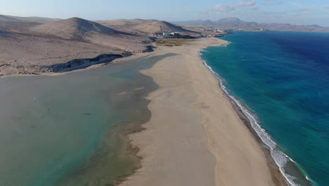 Fantastic-Aerial-shot-of-Sotavento-beach-on-the-island-of-Fuerventura