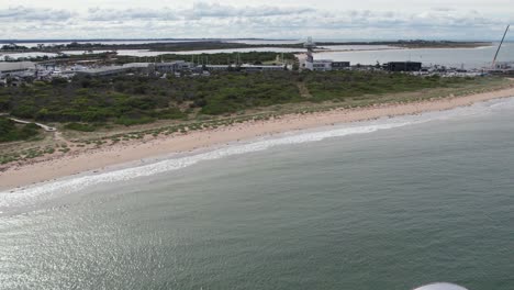 Rising-and-reverseing-aerial-footage-of-the-Queenslcliff-South-Pier-and-Queenscliff-Habour