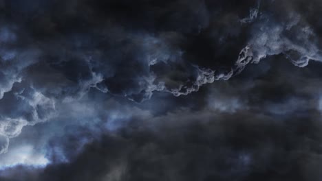 Una-Tormenta-Con-Relámpagos-Golpeando-Dentro-De-Las-Nubes-Oscuras