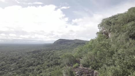 Grüne-Und-Weitläufige-Landschaft-Der-Amazonasregion,-Kolumbien,-Innerhalb-Der-Lage-Serranía-De-La-Lindosa-cerro-Pinturas