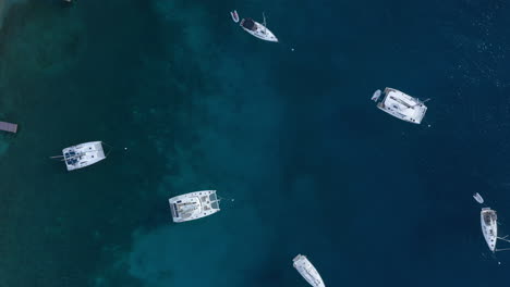 Aerial:-Anchored-Yachts-in-the-British-Virgin-Islands