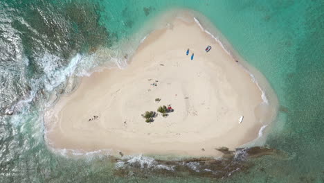 Aerial:-Sandy-Spit---British-Virgin-Islands---bird's-eye-view-of-the-island