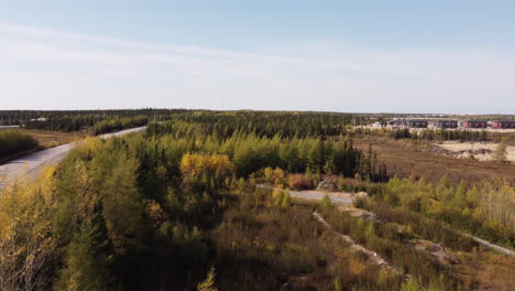 Aerial-view-of-chisasibi-cree-nation-village-Eeyou-Istchee-Baie-James-Quebec-Canada