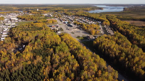 Drone-Aerial-View-of-Matagami-Quebec-Canada