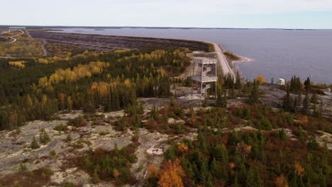 Robert-Bourassa-Wasserkraftwerk-Kraftwerk-Reservoir-Quebec-Kanada