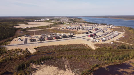 Aerial-view-of-chisasibi-cree-nation-village-Eeyou-Istchee-Baie-James-Quebec-Canada