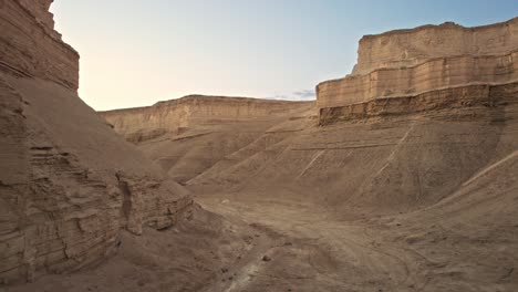 Drone-shot-of-Masada-Marl-next-to-the-dead-sea-in-israel-desert-3