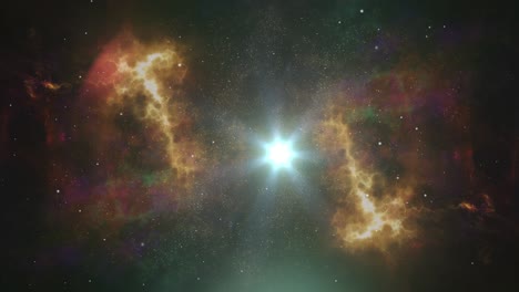 Blick-Auf-Helle-Sterne-Zwischen-Nebeln-Im-Universum