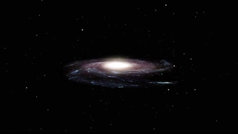 Galaxia-Espiral-Girando-En-El-Espacio