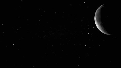crescent-moon-at-night-4k