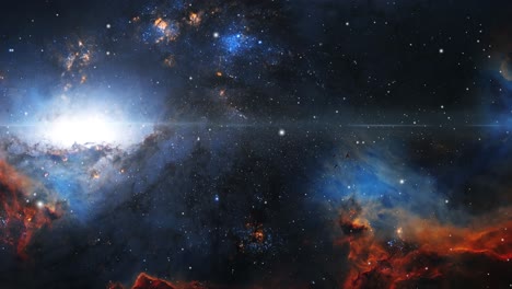 Helles-Universum-Voller-Nebelwolken