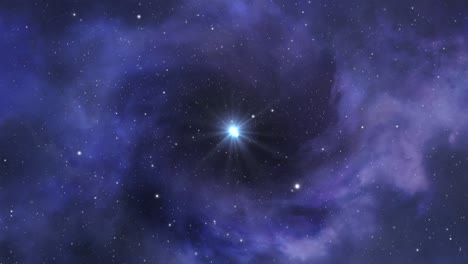 Nebel-Und-Helle-Sterne-Im-Universum