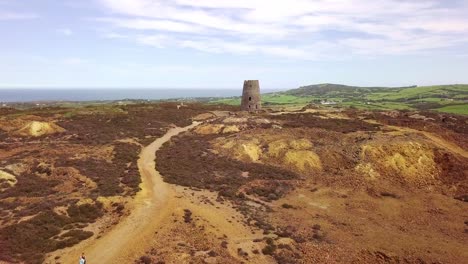 Drone-footage-of-Copper-Kingdom-Copper-Mine-Anglesey-Wales