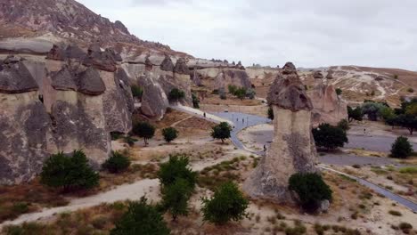 Fairy-Chimneys-in-Cappadocia,-Turkey