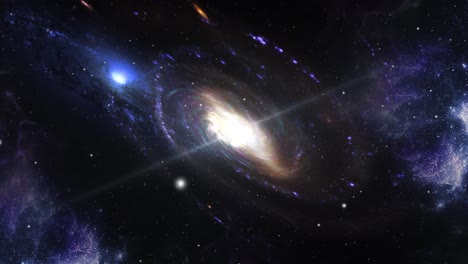 Galaxia-4k-Moviéndose-En-El-Espacio