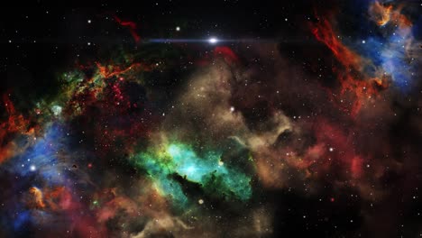 Nebulosa-Colorida-Moviéndose-En-El-Espacio