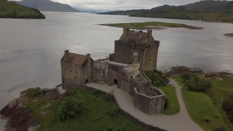 Eilean-Donan-Castle-in-Scotland-by-drone