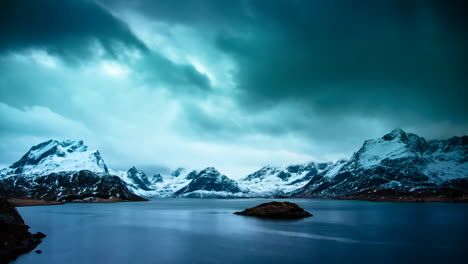 Cinematic,-dramatic-and-brooding-timelapse-in-the-Lofoten-islands