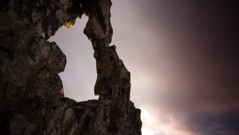 Stunning-motion-timelapse-of-a-rock-archway