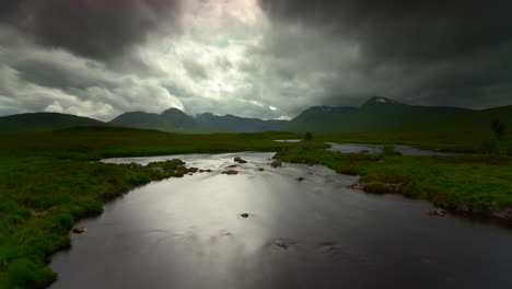 Stunning-timelapse-of-a-stream-near-Glencoe,-Scotland