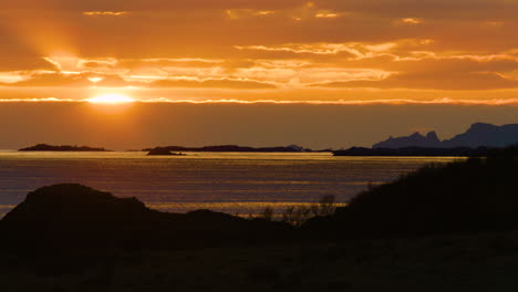 Stunning-cinematic-wide-shot-of-the-Lofoten-coastline